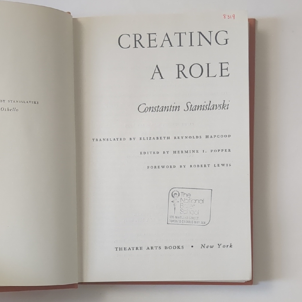 Creating a Role - Constantin Stanislavski - 1975